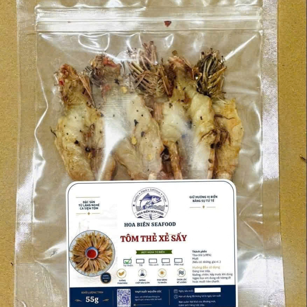 Tôm xẻ tẩm sấy ăn liền (40g)